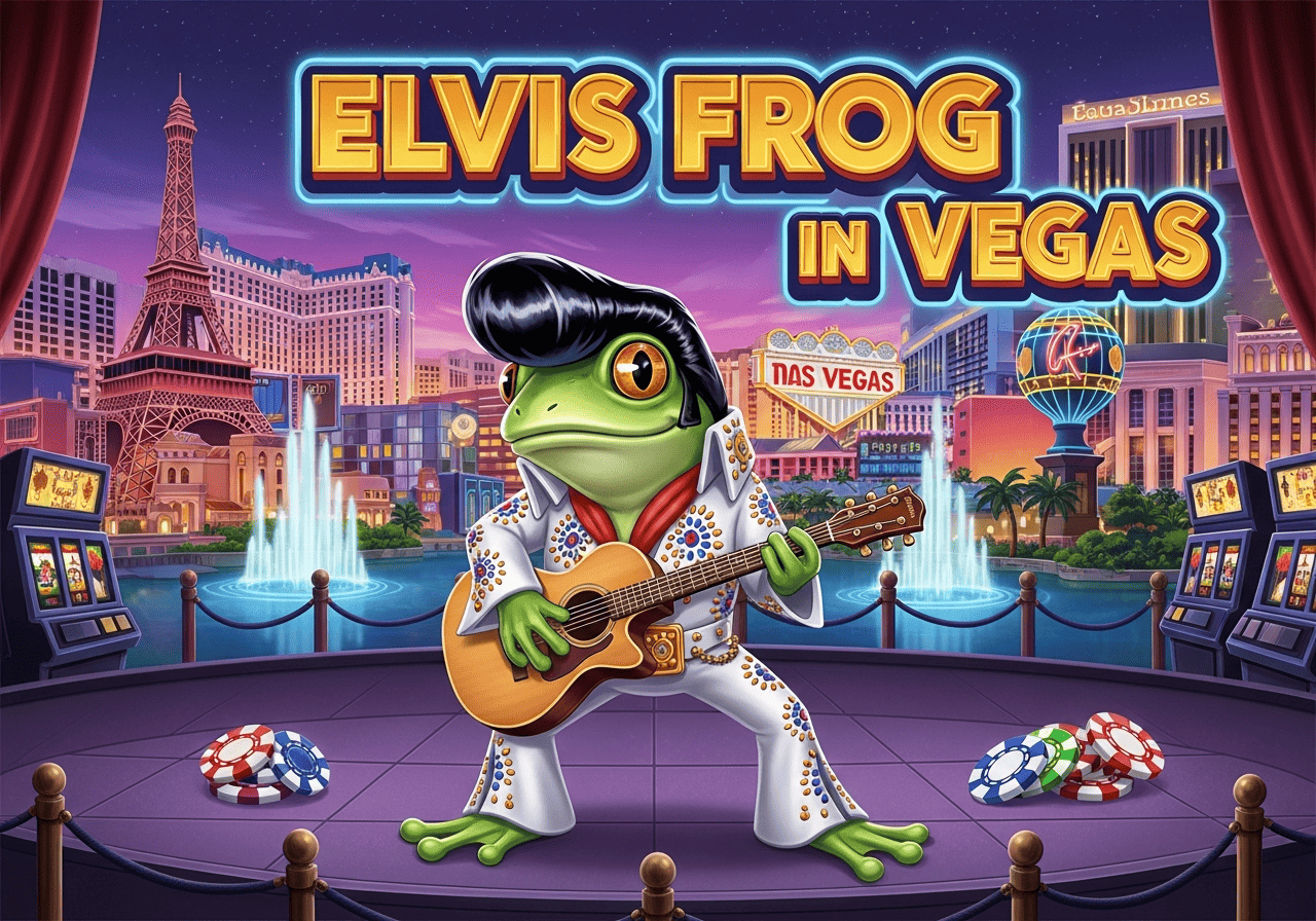 Elvis Frog in Vegas